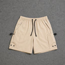 Short Cargo Streetwear Urban com Bolsos Laterais Bege