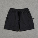 Short Cargo Streetwear Urban com Bolsos Laterais Preto