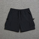 Short Cargo Streetwear Urban com Bolsos Laterais Cinza Chumbo